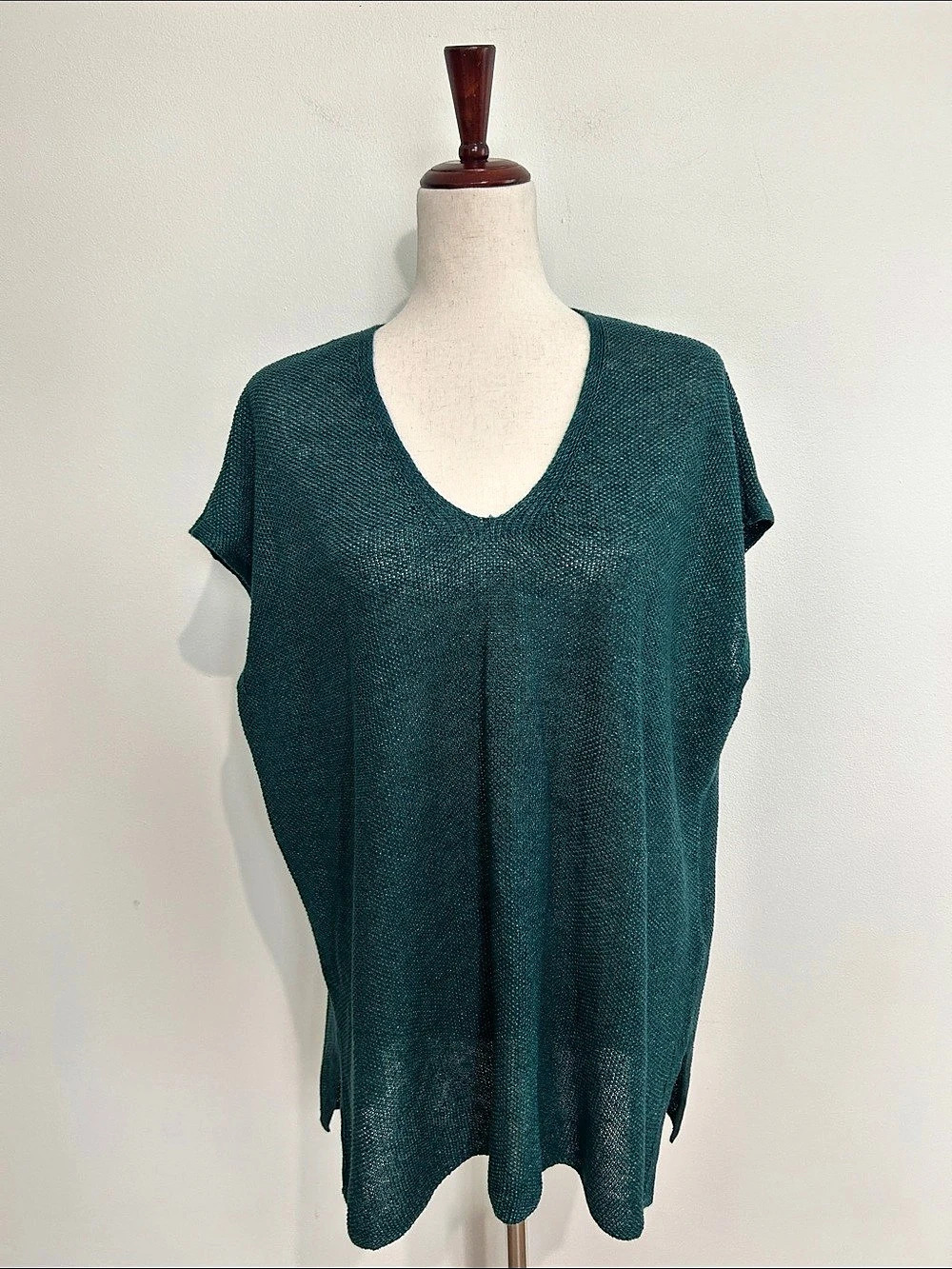 Eileen Fisher Linen Knit Tunic Size Medium EUC